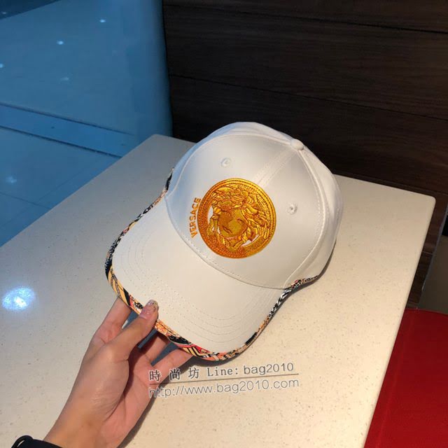VERSACE男士帽子 範思哲經典美杜莎花邊棒球帽鴨舌帽  mm1167